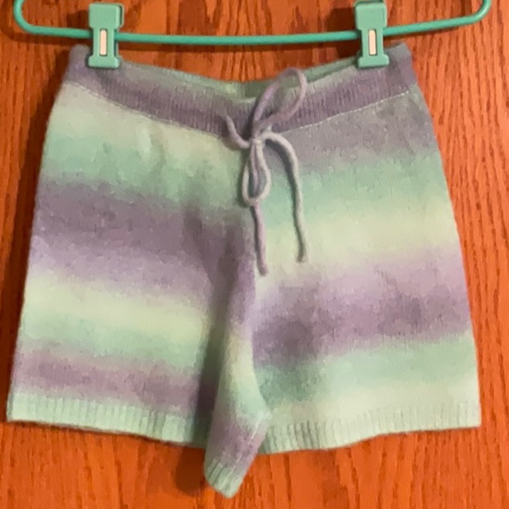 Lilly Pulitzer Aqua and Lavender Knit Shorts